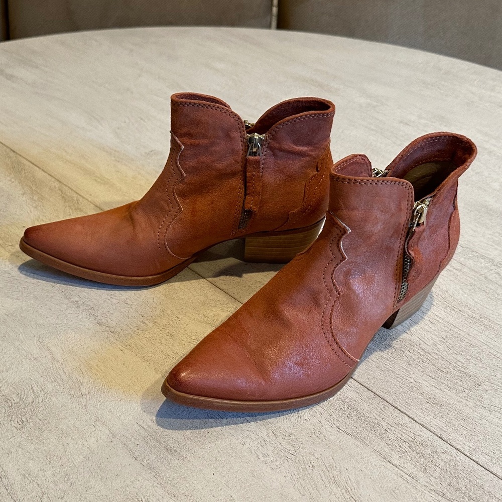 Sundance Ankle Rust Booties - Size 36